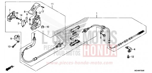 PARKING BRAKE LEVER VFR1200XDH de 2017